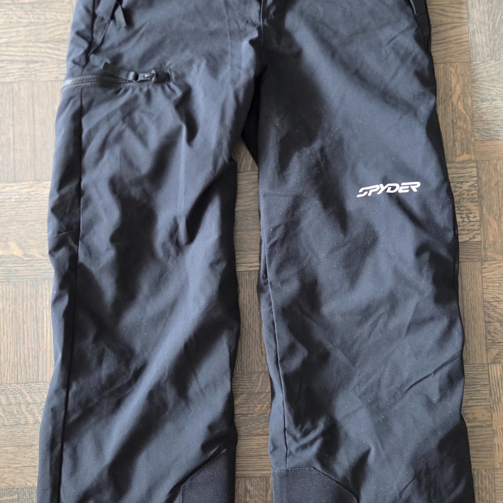 Spyder Kid's Black Jogger-Style Ski Pants
